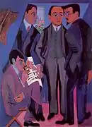 「ブリュッケ」の画家たちの肖像（1926-1927年）"Eine Künstlergruppe"