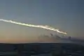 チェリャビンスクから約200km離れた位置にあるエカテリンブルクで観測された隕石雲。