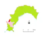 江川崎地区の位置