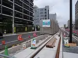 下り線ホーム（2022年8月）