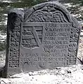 エリザベス・ペイン(1704年没)の墓石。