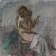 鏡を持つモデル (1924) フィンランド国立美術館