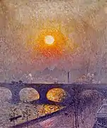 ウォータールー橋の夕日 (1916)