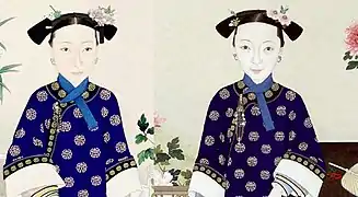 咸豊帝慈安皇太后画像—「慈竹延清図」「璇闈日永図」より