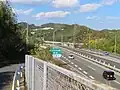 西瀬戸自動車道(しまなみ海道)から臨む西瀬戸尾道インターチェンジ