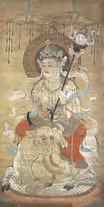 焔摩天像 (京都市 醍醐寺 鎌倉時代)