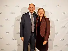 フェデリカ・モゲリーニ欧州連合外務・安全保障政策上級代表と（2016年10月6日）