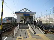 遠州上島駅当時の出入口(2008年10月)