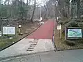 いこいの森コース登山口北緯35度36分30.3秒 東経136度1分48.5秒