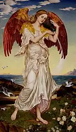 イーヴリン・ド・モーガン『エオス』（1895年） コロンビア美術館所蔵