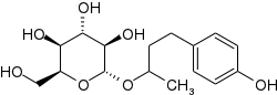 Chemical structure of Rhododendrin