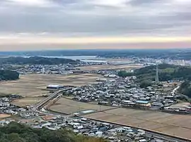 おうむ岩から見た恵利原(2012年)