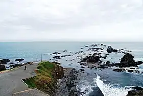 襟裳岬の岩礁群