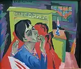 病人としての自画像（1918年）"Selbstbildnis als Kranker"