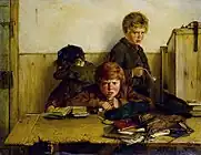 "Kept In" (1870) 個人蔵