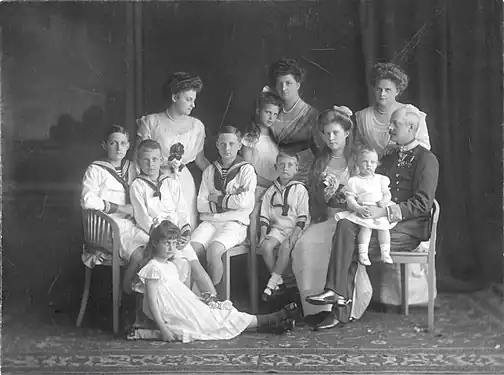 レオポルト・ザルヴァトール大公一家の写真（1912年）