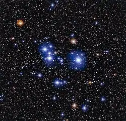散開星団 M47 (提供:ESO)