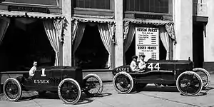 ソルトレイクシティで展示されたエセックスレースカー(1920年)Essex racecars on display in Salt Lake City, 1920