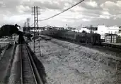 置き換え対象となった木造のイギリス製電車（サルミエント線）