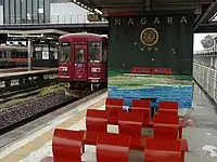 起点の美濃太田駅ホーム（2018年）