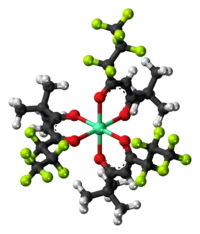 Ball-and-stick model of the EuFOD complex{{{画像alt1}}}