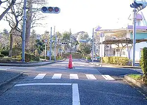 ユーカリ交通公園内の交差点