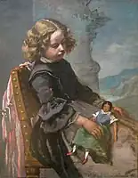 人形をもった少女　イクセル美術館
