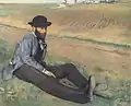 エドガー・ドガ『ウジェーヌ・マネ』1874年。