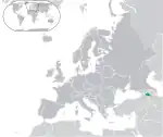 ヨーロッパにおけるアルメニアの地図