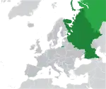 ヨーロッパにおけるロシアの地図