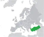 ヨーロッパにおけるトルコの地図