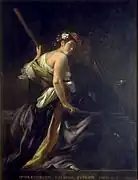 ジョヴァンニ・バリオーネ『エウテルペー、抒情詩を司るムーサ』（1620年） アラス美術館所蔵