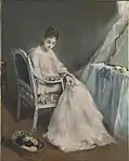 『白い服を着た女性』、国立女性美術館、ワシントンD.C. 1879