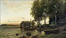 ポルヴォーの朝の風景 (c.1890)