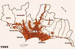 Urban area of Lima and Callao in 1995