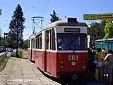 制御車に改造されたB57形(ウクライナ:イェウパトーリヤ市電)