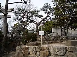 御幸松の碑があった場所