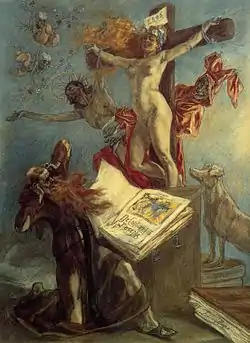 フェリシアン・ロップス(1833-1898) 「聖アントニウスの誘惑」(1878)