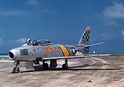 朝鮮戦争時にMiG-15戦闘機と死闘を繰り広げたアメリカのF-86(「ミグ・マッド・マリーン」)