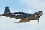 F4U-1A製造番号 3884、機体番号 17799。現存する飛行可能なF4Uの中で最も初期に生産された機体である。