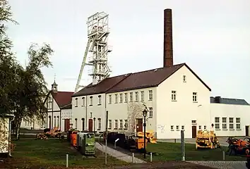 "Reiche Zeche"（ライシャ・ツェヒャー）と呼ばれる研究と教育用で見学もできる鉱山施設