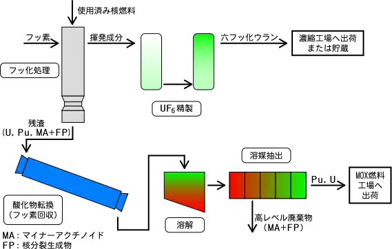 FLUOREX法の処理フローの概略図