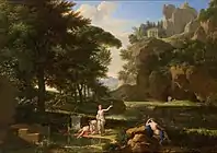 (画)フランソワ＝グザヴィエ・ファーブル「ナルシスの死」(1841)