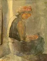 思索する人(Zamyslona),(1902)