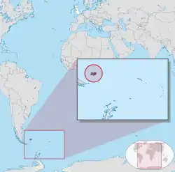フォークランド諸島の位置