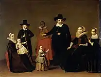黒人のいる家族の肖像画(1631/1633)アムステルダム国立美術館 蔵