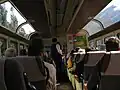 ビスタドーム車の車内