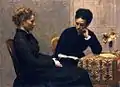 アンリ・ファンタン=ラトゥール『読書』1877年。油彩、キャンバス、97 × 130 cm。リヨン美術館。