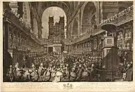 ジョージ3世の病気回復を祝う式典 (1890) Robert Pollardが版画化