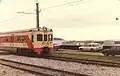 バルパライソを走るAES形電車（2扉車・1980年代）